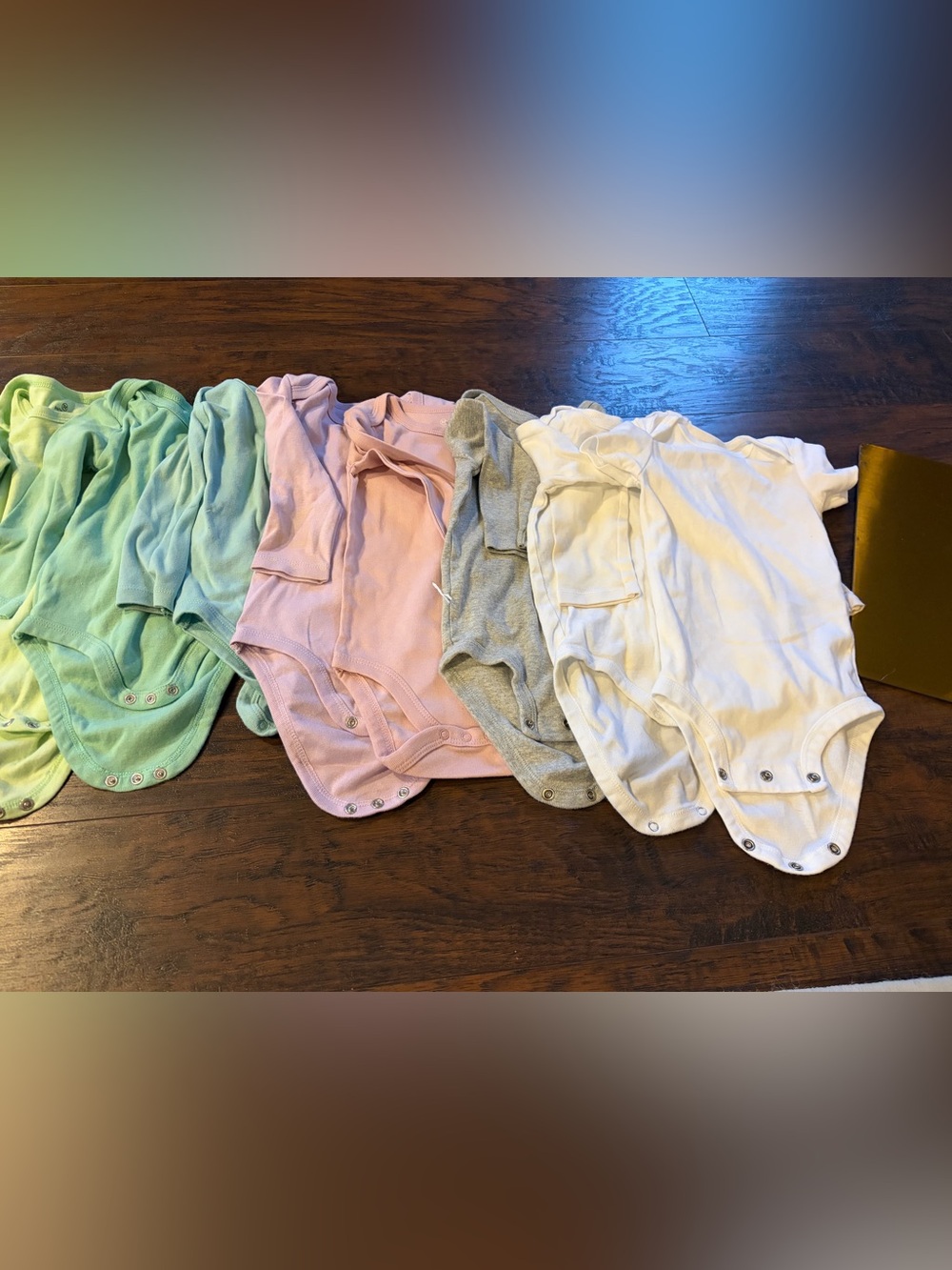 Set of 13 Rainbow Baby Bodysuit Bundle - Pastel & Bright Colors Onesies Baby - Picture 4 of 16